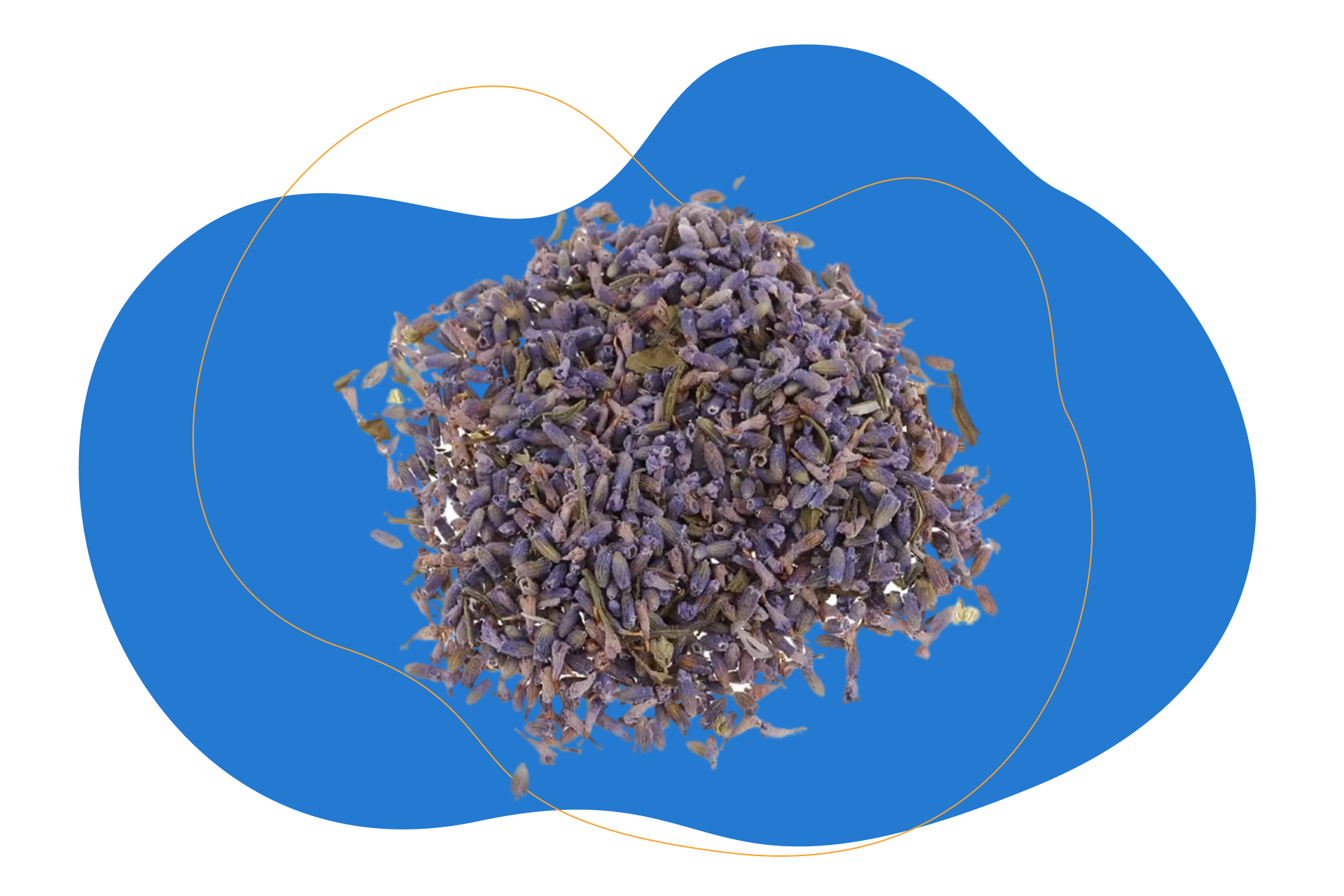 flores desidratadas de lavanda